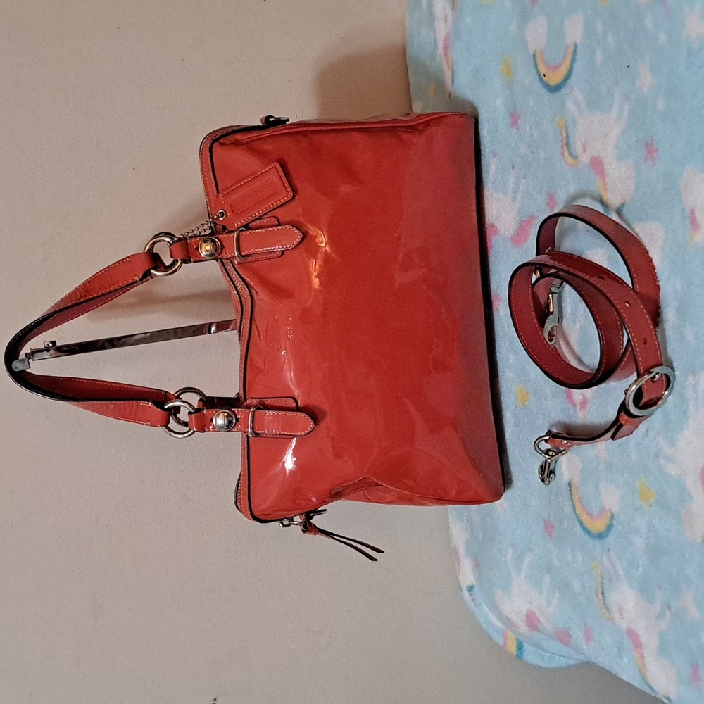 Christmas sale 🎄Authentic Coach Vinyl Shoulder Bag